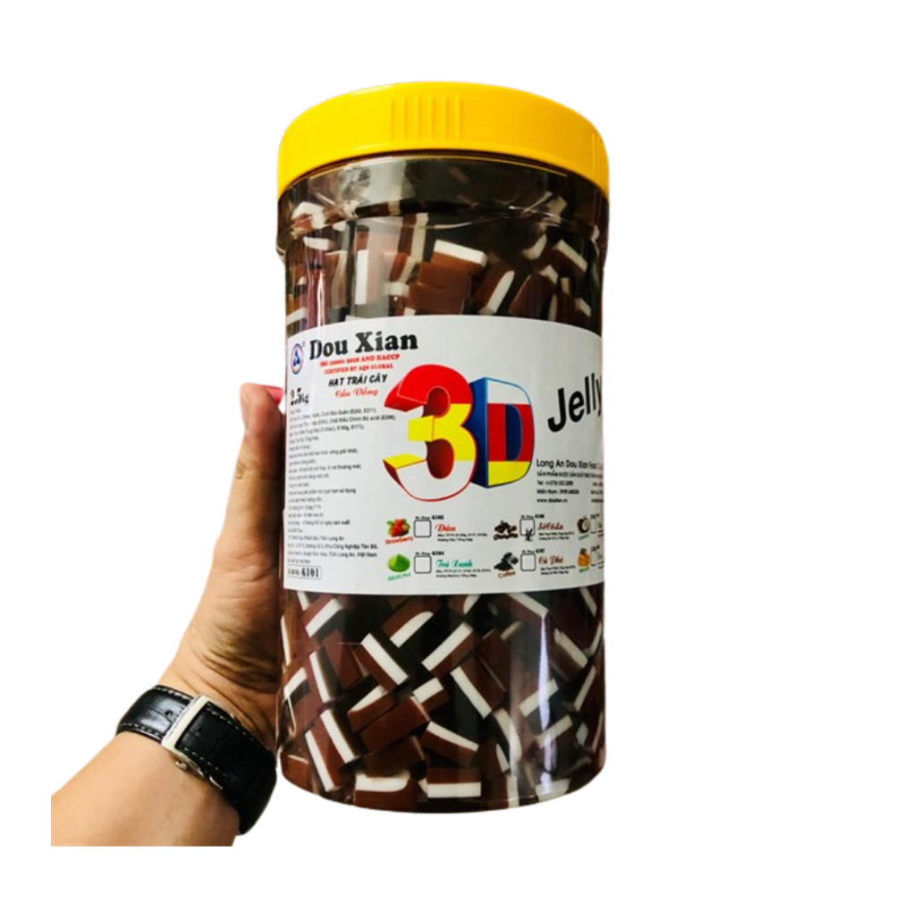  Hạt Rau Câu Chocolat 3D - Dou Xian 2,5kg 